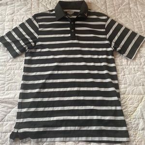 Callaway Golf Men’s Performance Polo Shirt Black/White Striped Size Small